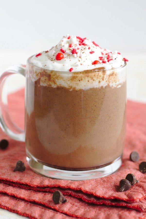 Bebidas veganas de starbucks guia 2023 Peppermint Hot Chocolate 