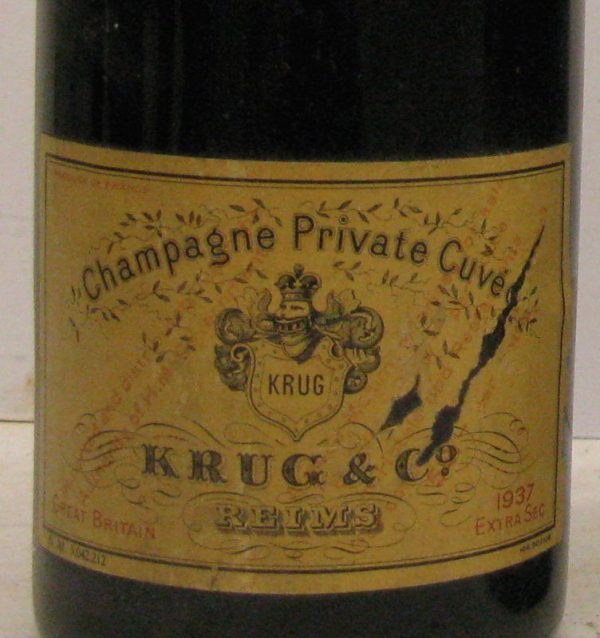 Champagne mas caro mundo top 10 Colección Krug, 1937 