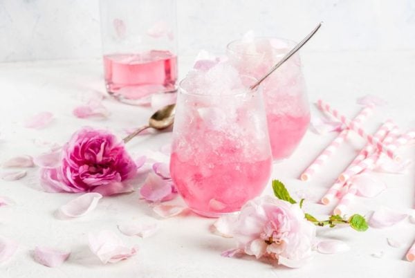 Cocktails para san valentin cóctel rosa 
