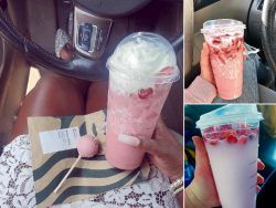 Cómo hacer un Pink Drink de Starbucks (bebida rosa) en casa | Receta portada