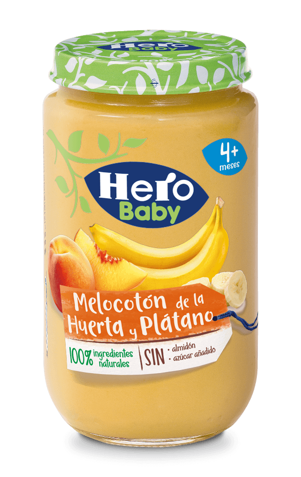 Los potitos mas saludables del supermercado hero baby melocoton platano 