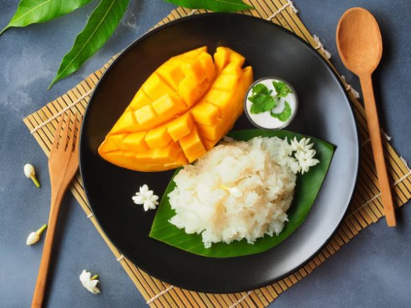 Mango sticky rice receta tailandesa 2 