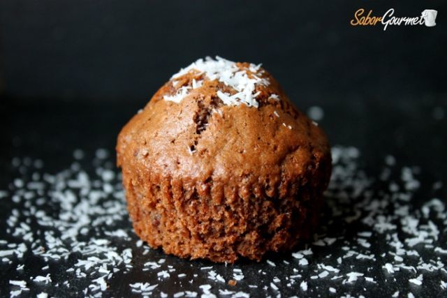 muffin chocolate y coco