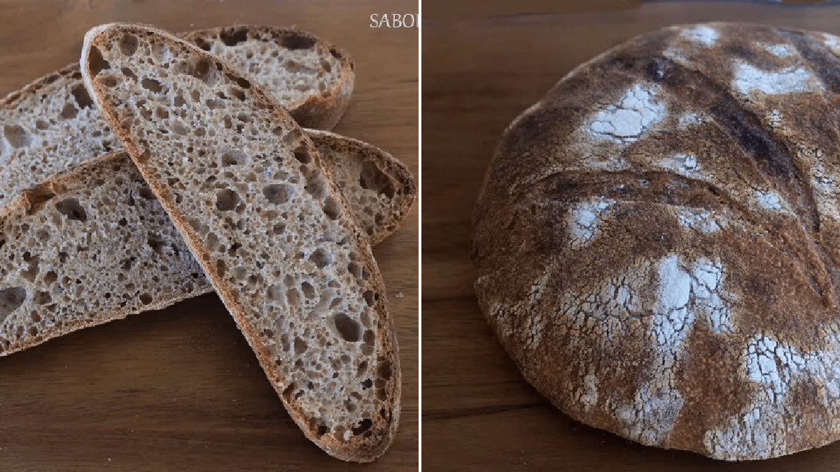 Bannetone para pan y receta de pan con masa madre