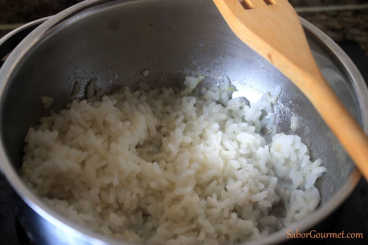 Preparación del arroz