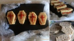Sándwiches tumba para Halloween