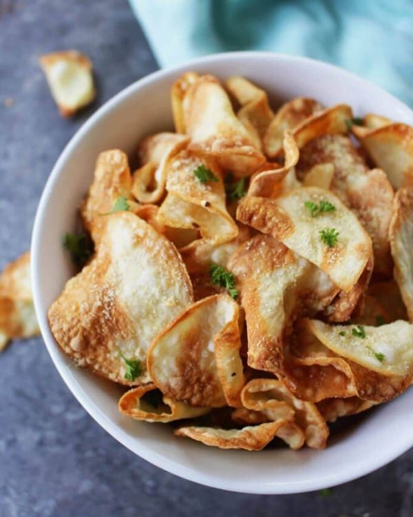 Recetas bajas en calorias air fryer patatas chips 