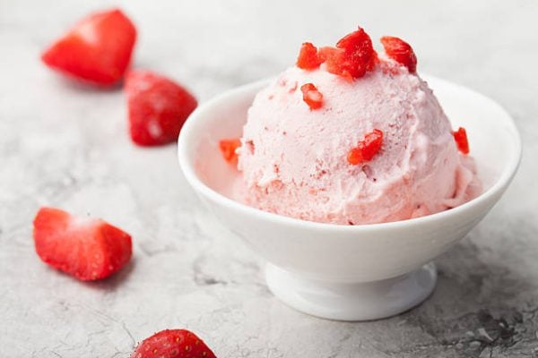 Recetas helados saludables bajo en calorias helado fresa vainilla 