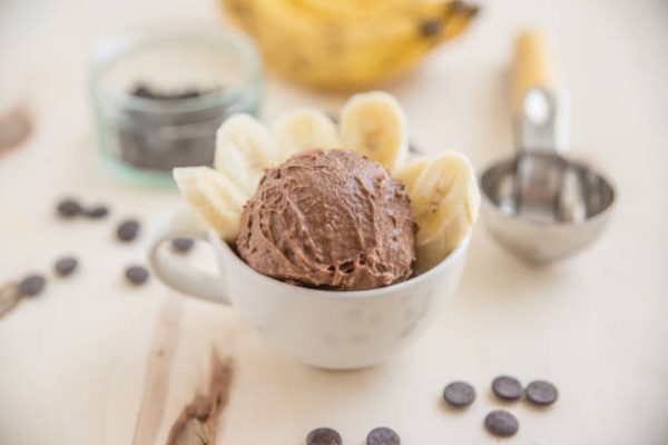 Recetas helados saludables bajo en calorias helado plátano y chocolate 