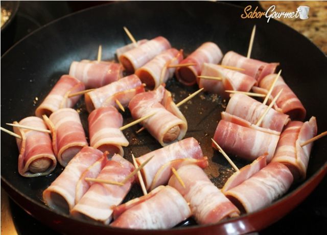 salchichas-bacon